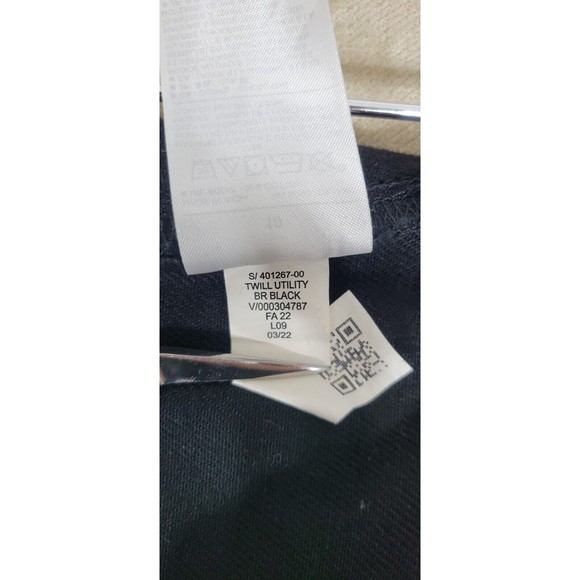 Banana Republic Women's Twill Utility Mini Skirt Black Cotton Size 10 Pocket NWT - Picture 11 of 14